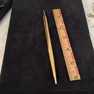 Vintage gold tone Quill pen